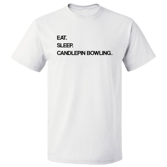 Eat Sleep Candlepin Bowling T shirt Tee Gift