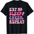 thumbnail image 1 of Eat Sleep Cheer Repeat Cheerleader Cheerleading Women Girls T-Shirt, 1 of 4