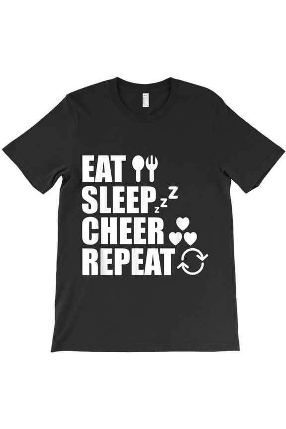 Eat Sleep Cheer Repeat Funny Cheerleader Cheering Squad Gag, - Perfect Birthday Present G13612 Unisex T-Shirt, Up to Size 5XL