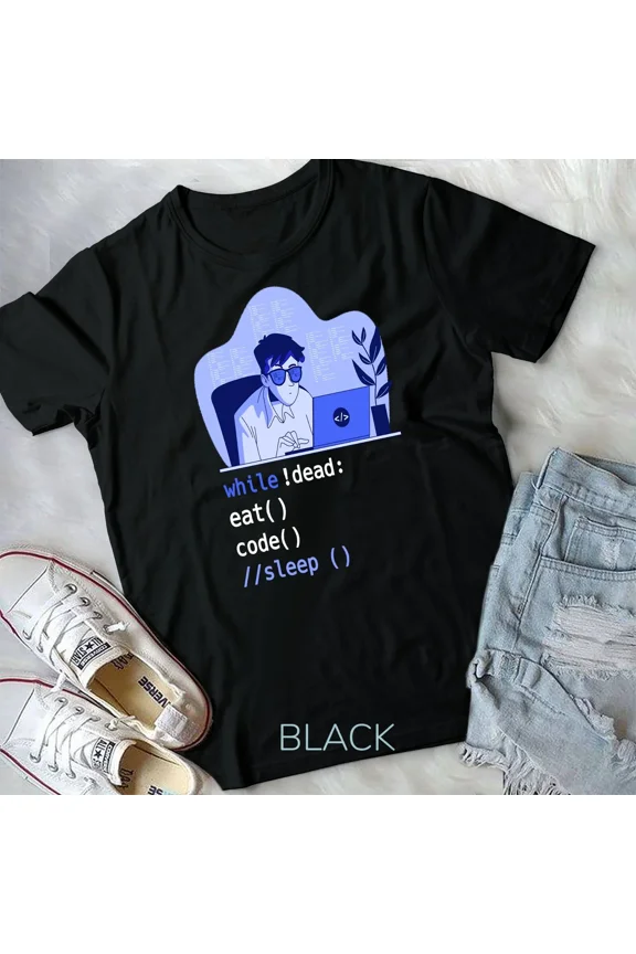 Eat Sleep Code Computer Science Programming Design Unisex Tshirt