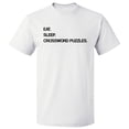 thumbnail image 1 of Eat Sleep Crossword Puzzles T shirt Tee Gift, 1 of 2