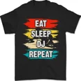 thumbnail image 1 of Eat Sleep DJ Repeat DJing Music Lover Art Graphic Cotton Unisex T-Shirt, up to size 5XL, 1 of 2