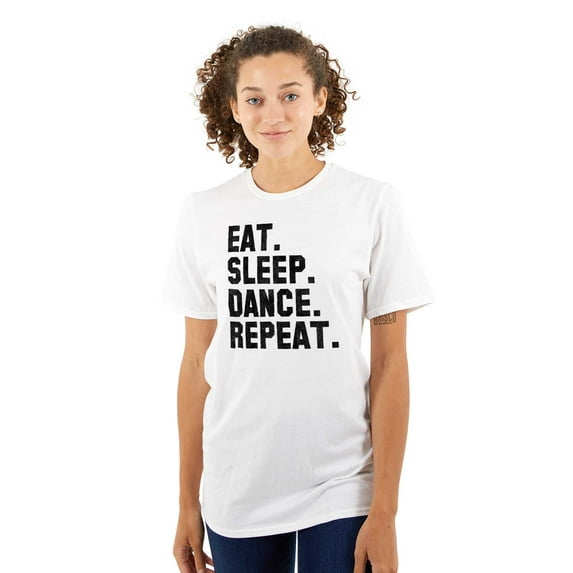 Eat Sleep Dance Repeat Dancer Lifestyle Women's Plus Size Graphic Tee Brisco Brands 4X