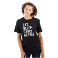thumbnail image 1 of Eat Sleep Dance Repeat Dancer Lifestyle Women's Plus Size Graphic Tee Brisco Brands 5X, 1 of 5