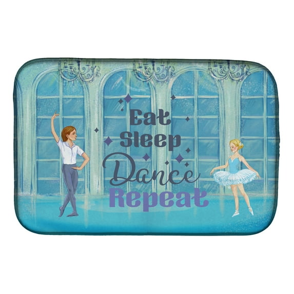 Eat Sleep Dance Repeat Dish Drying Mat