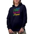 thumbnail image 1 of Eat Sleep Dance Repeat Dot Merch Gift Ideas for Dancers Navy Hooded Sweatshirt or Hoodie, 2XL, 1 of 5