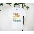thumbnail image 1 of Eat Sleep Dash Repeat Funny Video Game Geometry Gamer Tee T-Shirt, for men & women, up to size 5XL, 1 of 3