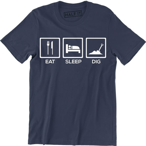 Eat Sleep Dig Repeat Miner Mini Art Men's T-Shirt