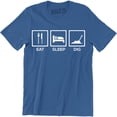 thumbnail image 1 of Eat Sleep Dig Repeat Miner Mini Art Men's T-Shirt, 1 of 4
