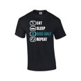 thumbnail image 1 of Eat Sleep Disc Golf Repeat Funny Mens Short Sleeve T-shirt Graphic Tee-Black-xxxl, 1 of 4