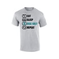thumbnail image 1 of Eat Sleep Disc Golf Repeat Funny Mens Short Sleeve T-shirt Graphic Tee-Sports Grey-xxxl, 1 of 4
