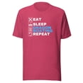 thumbnail image 1 of Eat Sleep Dragonboat Dragon Shirt, Unisex, Boat Festival Shirt, Dragon Boat Racing Shirt, Dragon Boat Crew, Dragonboating, Dragon Boat Fan (Heather Raspberry, M), 1 of 1