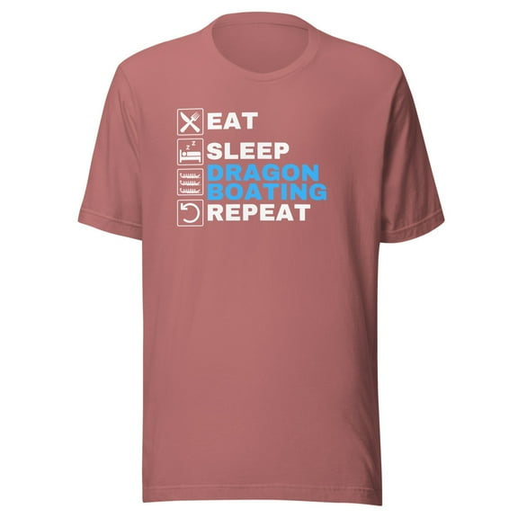 Eat Sleep Dragonboat Dragon Shirt, Unisex, Boat Festival Shirt, Dragon Boat Racing Shirt, Dragon Boat Crew, Dragonboating, Dragon Boat Fan (Mauve, M)