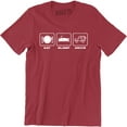 thumbnail image 1 of Eat Sleep Drive Funny Drifting Car Racing Driving Men's T-Shirt, 1 of 4