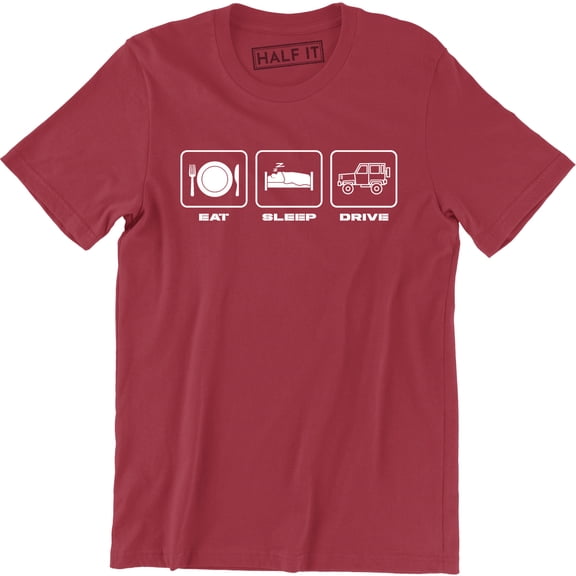 Eat Sleep Drive Funny Drifting Car Racing Driving Men's T-Shirt