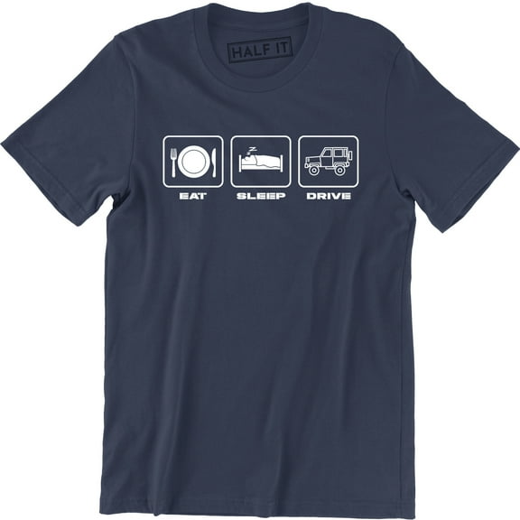 Eat Sleep Drive Funny Drifting Car Racing Driving Men's T-Shirt