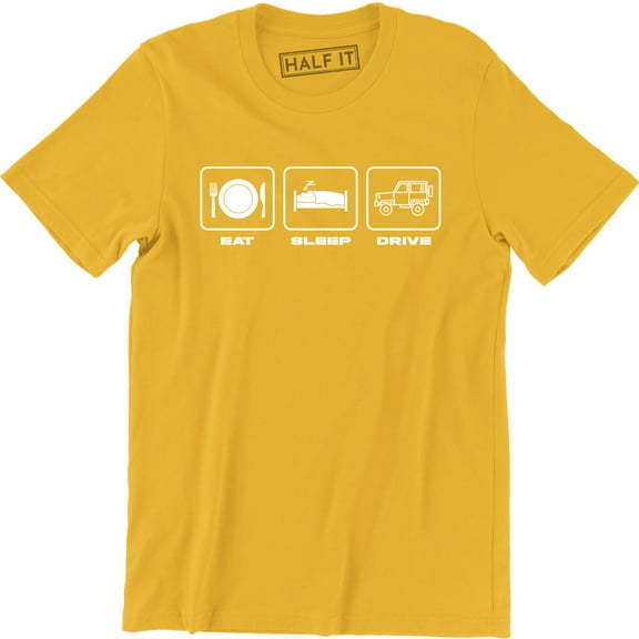 Eat Sleep Drive Funny Drifting Car Racing Driving Men's T-Shirt