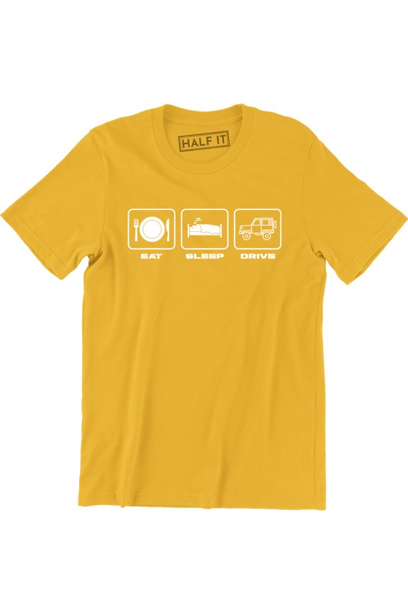 Eat Sleep Drive Funny Drifting Car Racing Driving Men's T-Shirt