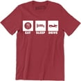 thumbnail image 1 of Eat Sleep Drive Funny Slogan Quotes driver Love Driving Gift Men's T-Shirt, 1 of 4