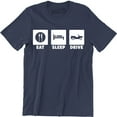 thumbnail image 1 of Eat Sleep Drive Funny Slogan Quotes driver Love Driving Gift Men's T-Shirt, 1 of 4