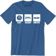 thumbnail image 1 of Eat Sleep Drive Funny Slogan Quotes driver Love Driving Gift Men's T-Shirt, 1 of 4