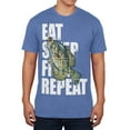 thumbnail image 1 of eat sleep fish repeat crappie mens soft t shirt, 1 of 1