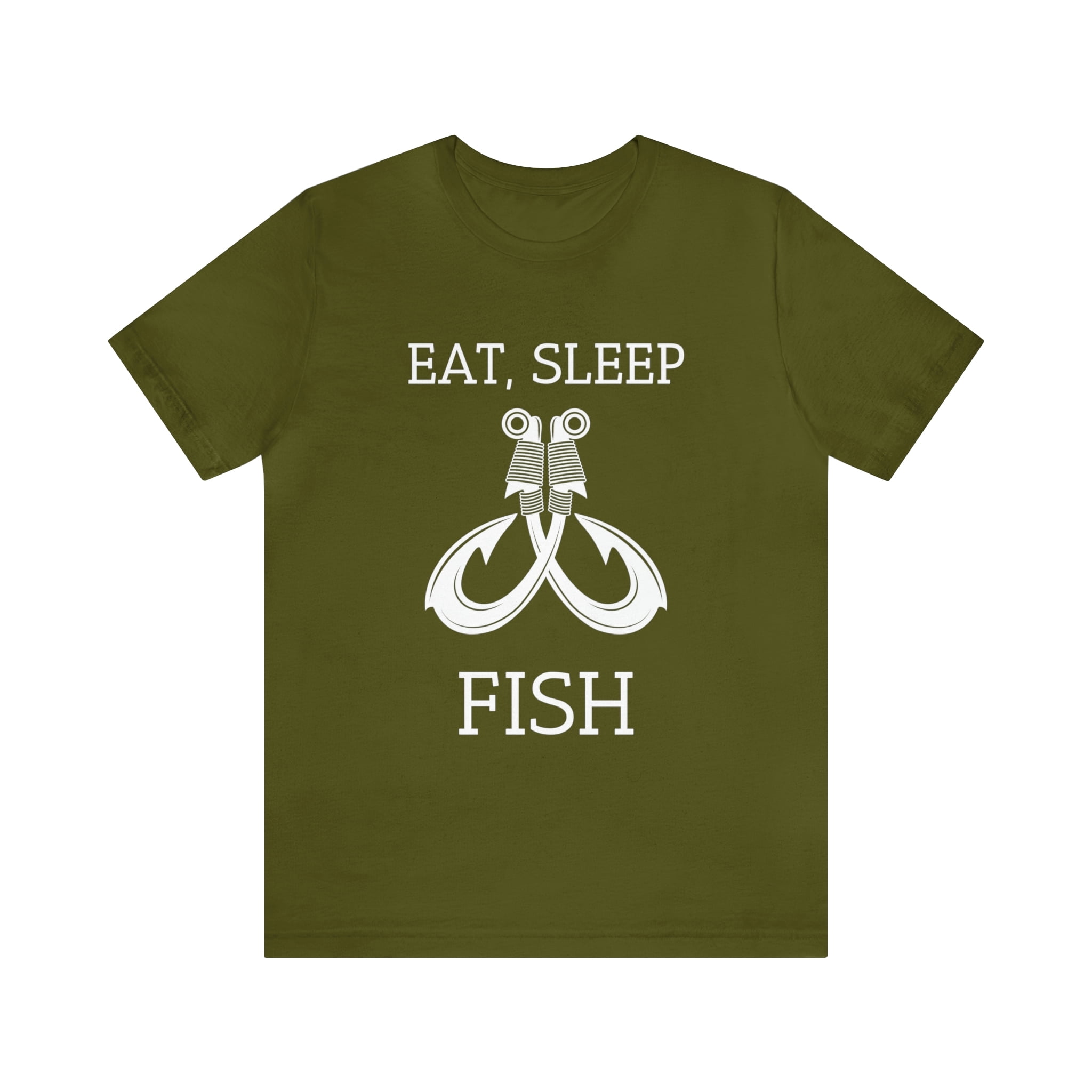 Eat Sleep Fish Shirt, Fishing T-Shirt 
