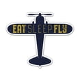 thumbnail image 1 of Eat Sleep Fly - 12" Vinyl Sticker Waterproof Decal, 1 of 1