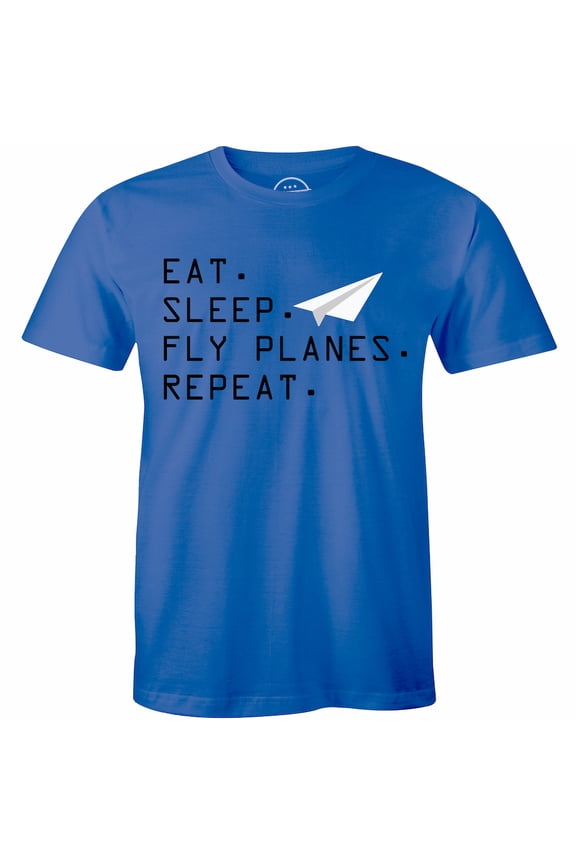 Eat - Sleep - Fly Funny Pilot Plane Xmas Birthday Gift Idea Mens T-Shirt