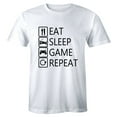 thumbnail image 1 of Eat Sleep Game Repeat Gamer Funny Men Gift Nerd Geek Games T-Shirt, 1 of 4