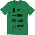 thumbnail image 1 of Eat Sleep Game Repeat Gamer Funny Routine Slogan Gaming Men's T-Shirt, 1 of 4