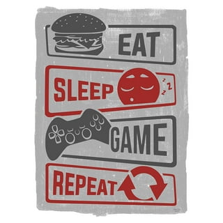 Eat Sleep Game Repeat Poster