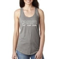 thumbnail image 1 of Eat Sleep Game Video Gamer Gift Fan Pop Culture Ladies Racerback Tank Top, Heather Grey, Large, 1 of 3