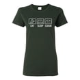 thumbnail image 1 of Eat Sleep Game Video Gamer Gift Fan Pop Culture Womens Graphic T-Shirt, Forest Green, 2XL, 1 of 3