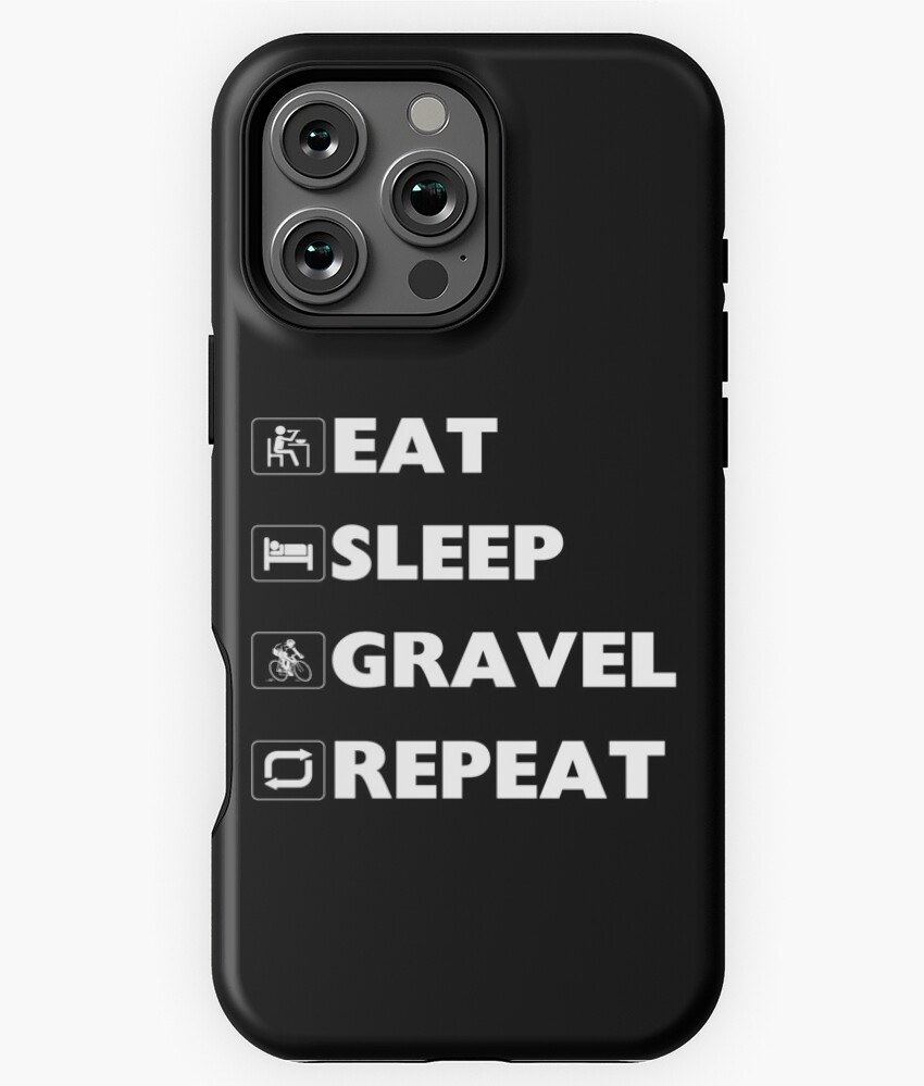 Eat Sleep Crash Repeat Mountain Biking Funny Logo