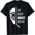thumbnail image 1 of Eat Sleep Hockey Repeat Christmas For Teen Adult Hockey T-Shirt, 1 of 3