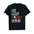 thumbnail image 1 of Eat Sleep Hockey Repeat Youth Ice Hockey T-Shirt, 1 of 5