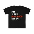thumbnail image 1 of Eat Sleep Hula Hoop Repeat Unisex T-shirt S-3XL Hula Hooping, 1 of 2