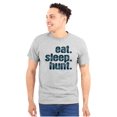 thumbnail image 1 of Eat Sleep Hunt Sport Hunting Season Plus Size Crewneck Graphic Tee Shirt Brisco Brands 2X, 1 of 4