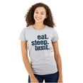 thumbnail image 1 of Eat Sleep Hunt Sport Hunting Season Womens Slim Fit Graphic Tee Brisco Brands S, 1 of 5