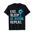 thumbnail image 1 of Eat Sleep Ice Skating Repeat Ice Skate Player Funny T-Shirt, 1 of 5