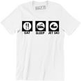 thumbnail image 1 of Eat Sleep Jet Ski Funny Slogan Freestyle Gift Idea Watersports Men's T-Shirt, 1 of 4