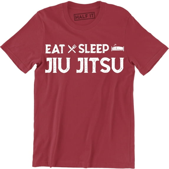 Eat Sleep Jiu Jitsu Funny Routine Mens Martial Art Combat Sport Game T-Shirt