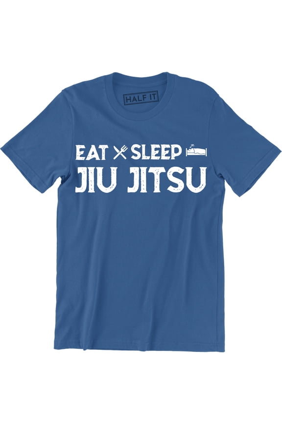Eat Sleep Jiu Jitsu Funny Routine Mens Martial Art Combat Sport Game T-Shirt