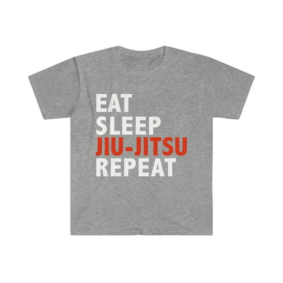 Eat Sleep Jiu Jitsu Unisex T-shirt S-3XL Brazilian Jiu-Jitsu Martial Arts