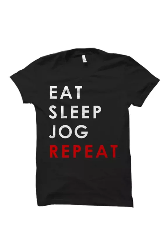 Eat Sleep Jog Repeat Shirt, Jogging Shirt, Jogging Gift, Jogger Unisex S-5XL Hot Trending Shirt, Vintage Birthday Gift