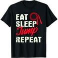 thumbnail image 1 of Eat Sleep Jump Repeat Gift Rope Jumping T-Shirt, 1 of 4
