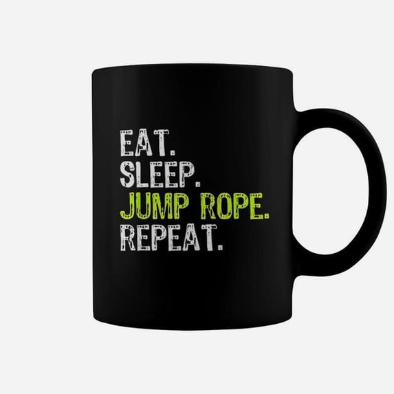 Eat Sleep Jump Rope Roping Jumping Skipping Coffee Mug - Walmart.com