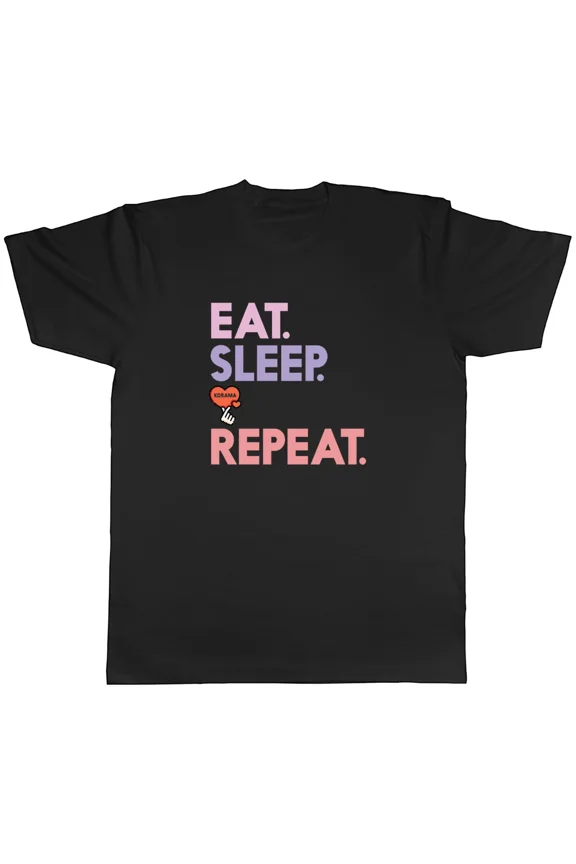 Eat Sleep K-Drama Repeat Unisex T-Shirt, S-5XL