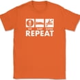 thumbnail image 1 of Eat Sleep Kayak Repeat T-Shirt Funny Boating Rapids Humor Outdoor Gift Tee - Orange, L, 1 of 1